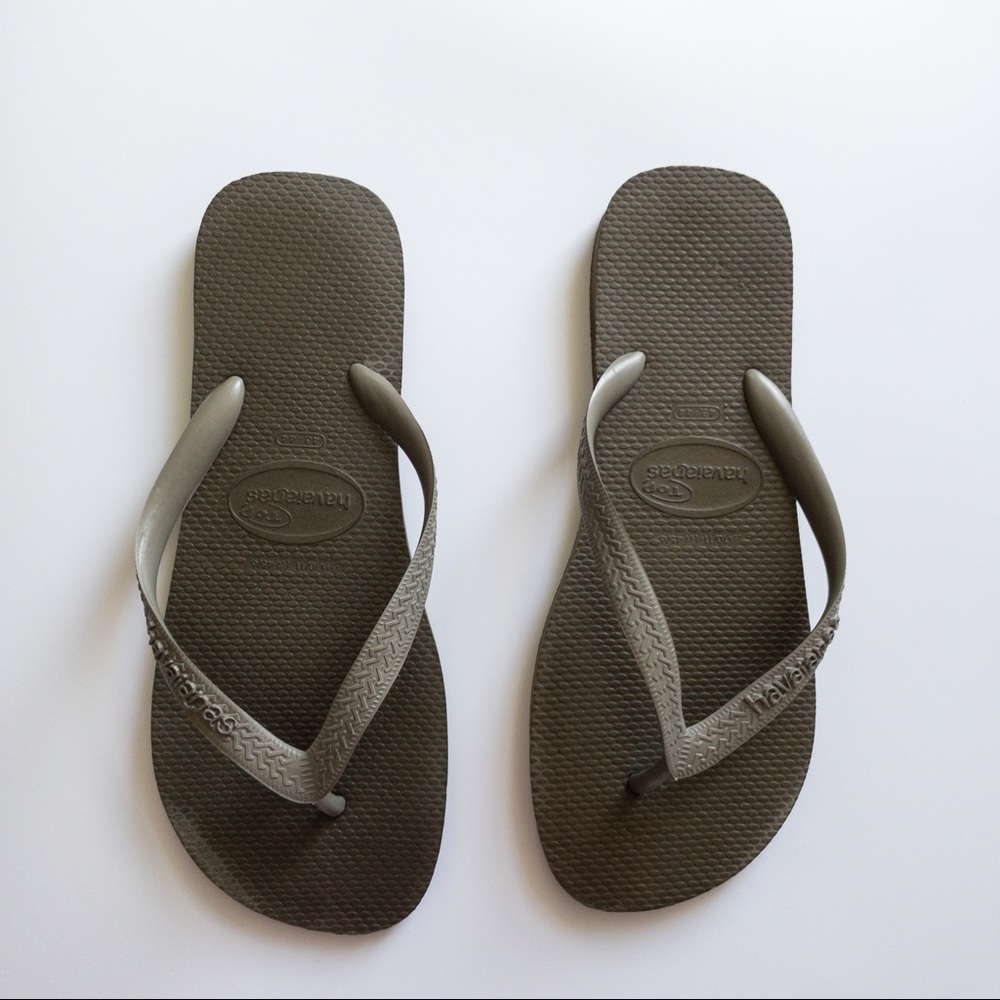 Havaianas Slim Flip Flops Slippers Army Green Size 10-11 - Picture 4 of 4